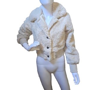 Ciso Off White Teddy Jacket